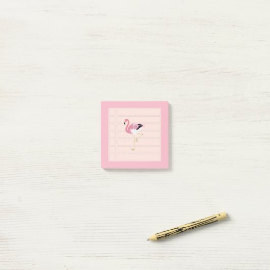 Flamingo Post-it® Notes (Op bureau)