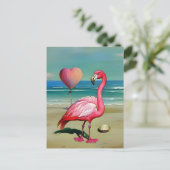 Flamingo, Postcrossing Briefkaart (Staand voorkant)