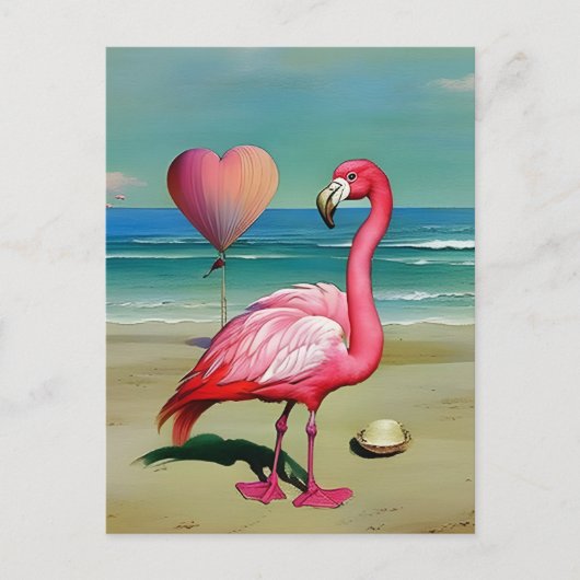  Flamingo, Postcrossing Briefkaart (Voorkant)