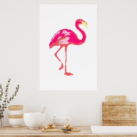 Flamingo Poster (Keuken)