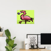 Flamingo Poster (Thuiskantoor)