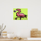 Flamingo Poster (Keuken)