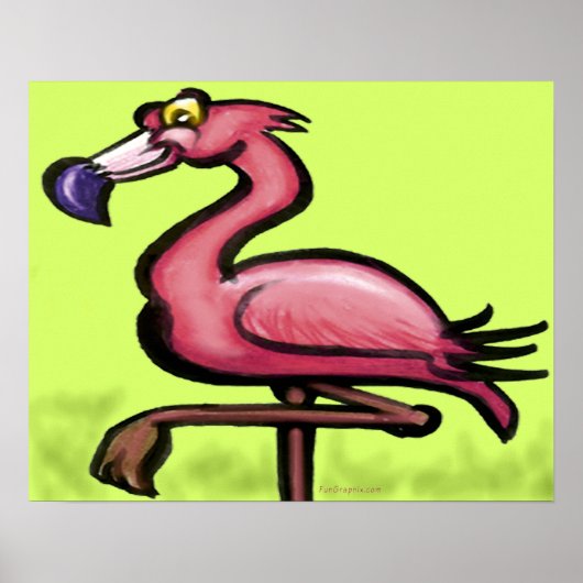 Flamingo Poster (Voorkant)