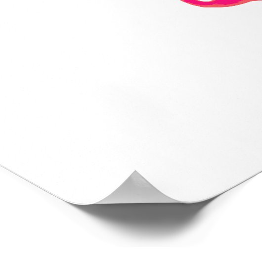Flamingo Poster (Hoek)