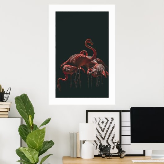 Flamingo Poster (Thuiskantoor)