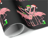 Flamingo Prettig Kerstmis Grappig Flamingo Fan Cad Cadeaupapier (Rol Hoek)