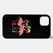 Flamingo Prettig Kerstmis Grappig Flamingo Liefheb Case-Mate iPhone Case (Achterkant (horizontaal))