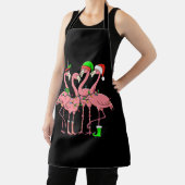 Flamingo Prettig Kerstmis Grappig Flamingo Liefheb Schort (Insitu)