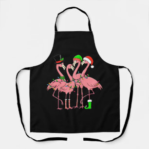Flamingo Prettig Kerstmis Grappig Flamingo Liefheb Schort