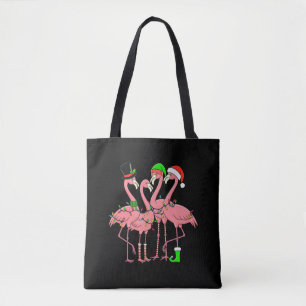 Flamingo Prettig Kerstmis Grappig Flamingo Liefheb Tote Bag