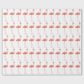 Flamingo print cadeaupapier (Vlak)