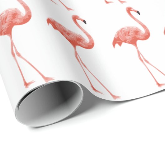Flamingo print cadeaupapier (Rol Hoek)