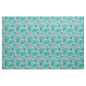 Flamingo Print Fabric Stof (Fat Quarter)