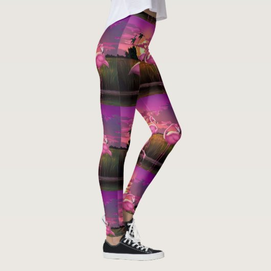 Flamingo print leggings (Rechts)