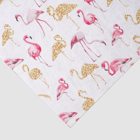 Flamingo Print. Tissuepapier (Detail)