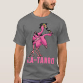 Flamingo Puns Slang Fla-tango Fun Flamingo Dansen T-shirt (Voorkant)