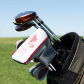 Flamingo Putter Hoesje Golfheadcover (Insitu)