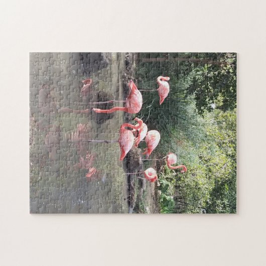 Flamingo Puzzle Legpuzzel (Horizontaal)