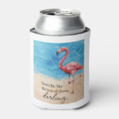 Flamingo Quote Can Cooler  (Blikje Voorkant)