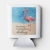 Flamingo Quote Can Cooler  (Achterkant)