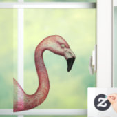 Flamingo Raamsticker (Huis)