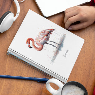 Flamingo Radiance: Tropisch Aquarel Notitieboek
