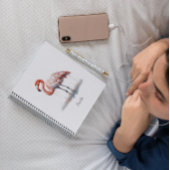 Flamingo Radiance: Tropische Waterverf Notitieboek