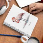 Flamingo Radiance: Tropische Waterverf Notitieboek