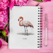 Flamingo Radiance: Waterverf Art, custom Planner