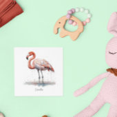 Flamingo Radiance: Waterverf Flamingo, op maat Kaart
