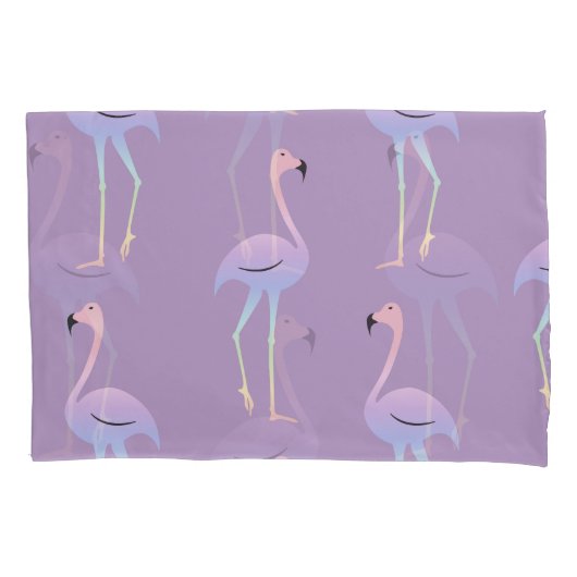 Flamingo Rainbow: kleurrijk naadloos patroon. Kussensloop (Voorkant)