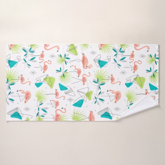 Flamingo-rama Bath Towel Badhanddoek (Badhanddoek)