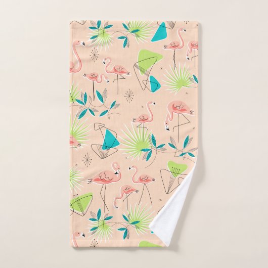 Flamingo-rama-handdoekset Bad Handdoek (Handdoek)