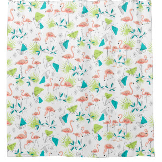 Flamingo-rama Shower Curtain Douchegordijn