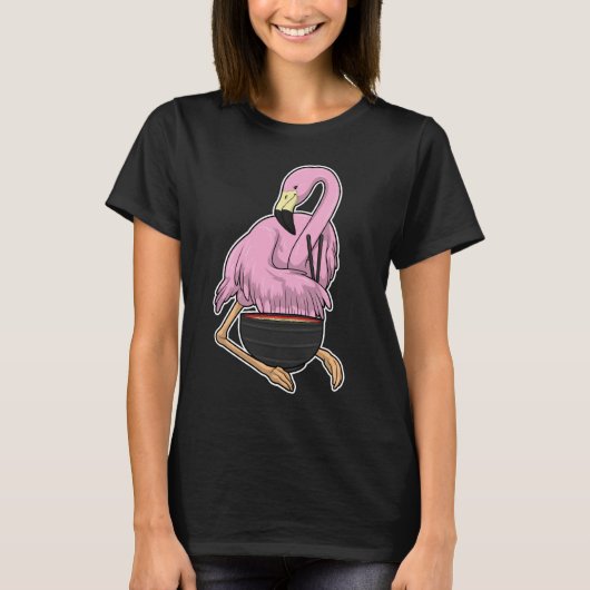 Flamingo Ramen Kom T-shirt (Voorkant)