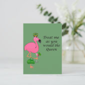 Flamingo Recipe Card Briefkaart (Staand voorkant)