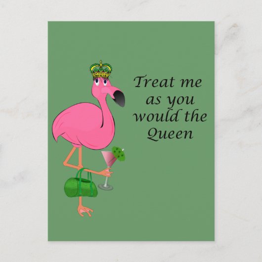 Flamingo Recipe Card Briefkaart (Voorkant)