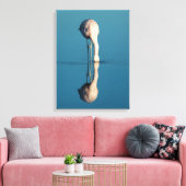 Flamingo Reflection, Laguna Chaxa, Atacama Canvas Afdruk (Insitu (Woonkamer))