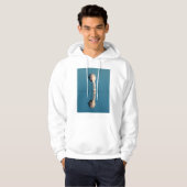 Flamingo Reflection, Laguna Chaxa, Atacama Hoodie (Voorkant volledig)