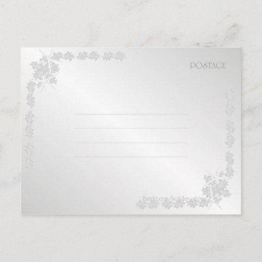 Flamingo Rejoice Grunge Briefkaart voor kerstmis (Achterkant)