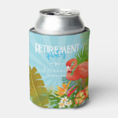 Flamingo Retirement Blue Cooler (Blikje Voorkant)