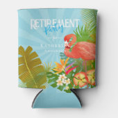 Flamingo Retirement Blue Cooler (Voorkant)