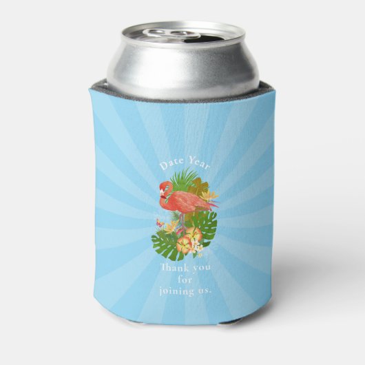 Flamingo Retirement Blue Cooler (Blikje Achterkant)