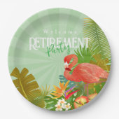 Flamingo Retirement Green Papieren Bordje (Voorkant)