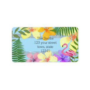 Flamingo Retouradres Etiket