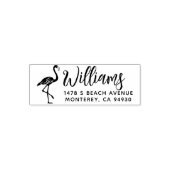 Flamingo Retouradres Florida Zelfinktende Stempel (Design)