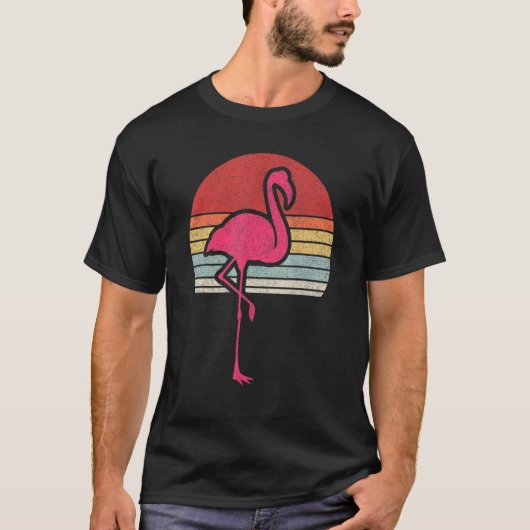 Flamingo  Retro Flamingo T-shirt (Voorkant)