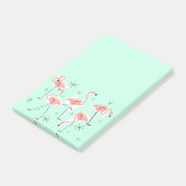 Flamingo Retro Green post-it noot verticaal Post-it® Notes (Schuin)