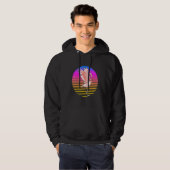 Flamingo Retro Style Design Vibrant Tropic Hoodie (Voorkant volledig)
