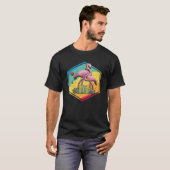 Flamingo Retro Style T-shirt (Voorkant volledig)